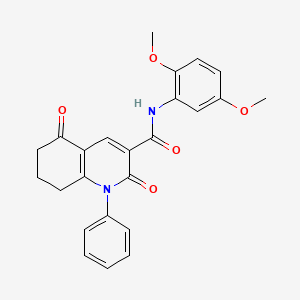 N-(2,5-dimethoxyphenyl)-2,5-dioxo-1-phenyl-1,2,5,6,7,8-hexahydroquinoline-3-carboxamide