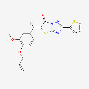 (5Z)-5-[3-methoxy-4-(prop-2-en-1-yloxy)benzylidene]-2-(thiophen-2-yl)[1,3]thiazolo[3,2-b][1,2,4]triazol-6(5H)-one