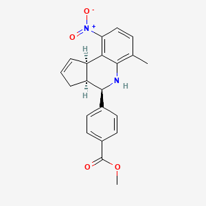 methyl 4-[(3aS,4R,9bR)-6-methyl-9-nitro-3a,4,5,9b-tetrahydro-3H-cyclopenta[c]quinolin-4-yl]benzoate