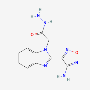 2-[2-(4-amino-1,2,5-oxadiazol-3-yl)-1H-benzimidazol-1-yl]acetohydrazide