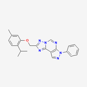 2-[(2-isopropyl-5-methylphenoxy)methyl]-7-phenyl-7H-pyrazolo[4,3-e][1,2,4]triazolo[1,5-c]pyrimidine