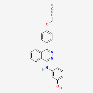 3-({4-[4-(Prop-2-yn-1-yloxy)phenyl]phthalazin-1-yl}amino)phenol