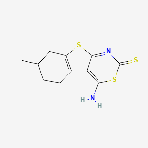 4-imino-7-methyl-1,4,5,6,7,8-hexahydro-2H-[1]benzothieno[2,3-d][1,3]thiazine-2-thione