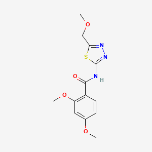 2,4-dimethoxy-N-[5-(methoxymethyl)-1,3,4-thiadiazol-2-yl]benzamide