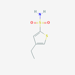 molecular formula C6H9NO2S2 B115999 4-Ethyl-2-thiophenesulfonamide CAS No. 142294-59-5