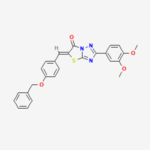 (5Z)-5-[4-(benzyloxy)benzylidene]-2-(3,4-dimethoxyphenyl)[1,3]thiazolo[3,2-b][1,2,4]triazol-6(5H)-one