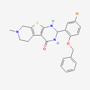 5-(5-bromo-2-phenylmethoxyphenyl)-11-methyl-8-thia-4,6,11-triazatricyclo[7.4.0.02,7]trideca-1(9),2(7)-dien-3-one