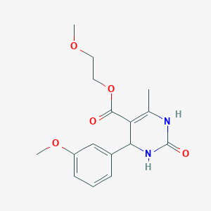 2-Methoxyethyl 4-(3-methoxyphenyl)-6-methyl-2-oxo-1,2,3,4-tetrahydropyrimidine-5-carboxylate