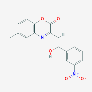 (3E)-6-methyl-3-[2-(3-nitrophenyl)-2-oxoethylidene]-3,4-dihydro-2H-1,4-benzoxazin-2-one