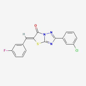 (5Z)-2-(3-chlorophenyl)-5-(3-fluorobenzylidene)[1,3]thiazolo[3,2-b][1,2,4]triazol-6(5H)-one