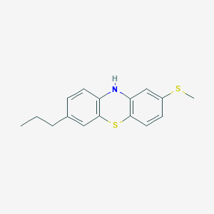 molecular formula C₁₆H₁₇NS₂ B1160037 2-(Methylthio)-7-propyl-10H-phenothiazine 