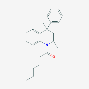 1-(2,2,4-trimethyl-4-phenyl-3,4-dihydroquinolin-1(2H)-yl)hexan-1-one