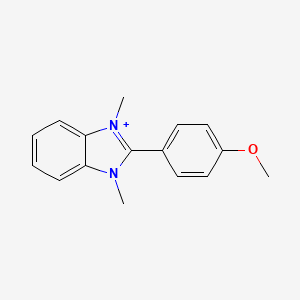 molecular formula C16H17N2O+ B11600714 2-(4-methoxyphenyl)-1,3-dimethyl-1H-3,1-benzimidazol-3-ium 