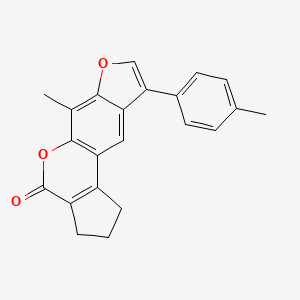 6-methyl-9-(4-methylphenyl)-2,3-dihydrocyclopenta[c]furo[3,2-g]chromen-4(1H)-one