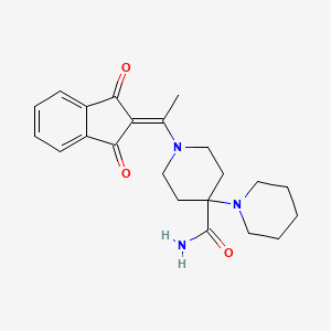 1'-[1-(1,3-dioxo-1,3-dihydro-2H-inden-2-ylidene)ethyl]-1,4'-bipiperidine-4'-carboxamide