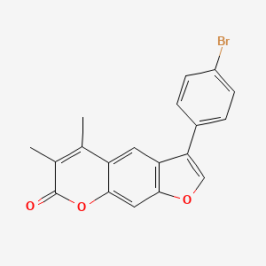 3-(4-bromophenyl)-5,6-dimethyl-7H-furo[3,2-g]chromen-7-one