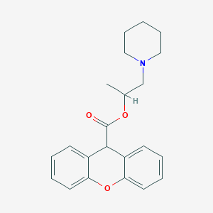 molecular formula C22H25NO3 B11600889 1-(piperidin-1-yl)propan-2-yl 9H-xanthene-9-carboxylate 