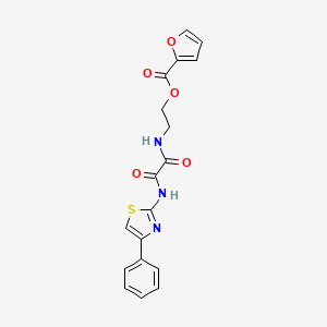 2-{[(4-Phenyl-1,3-thiazol-2-YL)carbamoyl]formamido}ethyl furan-2-carboxylate