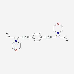 4,4'-(Benzene-1,4-diyldiprop-1-yne-1,3-diyl)bis[4-(prop-2-en-1-yl)morpholin-4-ium]