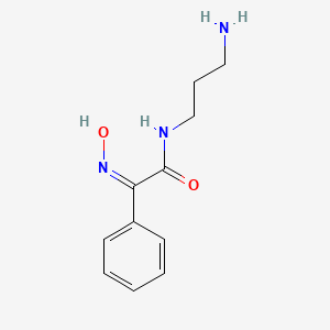 (2Z)-N-(3-aminopropyl)-2-(hydroxyimino)-2-phenylethanamide