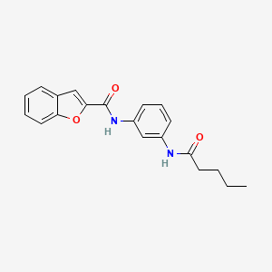 N-[3-(pentanoylamino)phenyl]-1-benzofuran-2-carboxamide