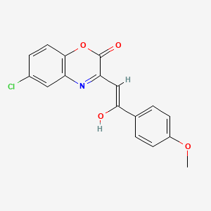 (3E)-6-chloro-3-[2-(4-methoxyphenyl)-2-oxoethylidene]-3,4-dihydro-2H-1,4-benzoxazin-2-one