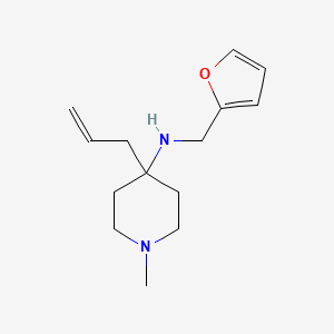 N-(furan-2-ylmethyl)-1-methyl-4-(prop-2-en-1-yl)piperidin-4-amine