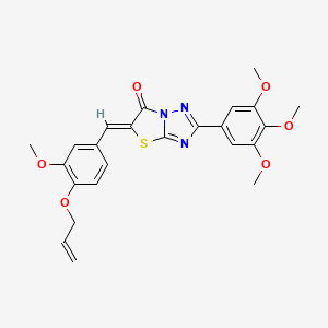 (5Z)-5-[4-(allyloxy)-3-methoxybenzylidene]-2-(3,4,5-trimethoxyphenyl)[1,3]thiazolo[3,2-b][1,2,4]triazol-6(5H)-one