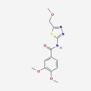 3,4-dimethoxy-N-[5-(methoxymethyl)-1,3,4-thiadiazol-2-yl]benzamide