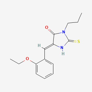 (5Z)-5-[(2-ethoxyphenyl)methylidene]-3-propyl-2-sulfanylideneimidazolidin-4-one