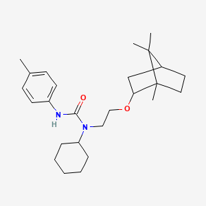 1-Cyclohexyl-3-(4-methylphenyl)-1-{2-[(1,7,7-trimethylbicyclo[2.2.1]hept-2-yl)oxy]ethyl}urea