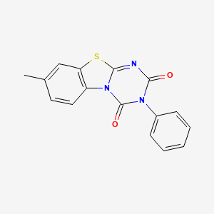 8-methyl-3-phenyl-2H-[1,3,5]triazino[2,1-b][1,3]benzothiazole-2,4(3H)-dione