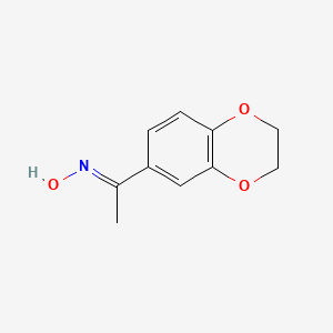 N-[1-(2,3-dihydro-1,4-benzodioxin-6-yl)ethylidene]hydroxylamine