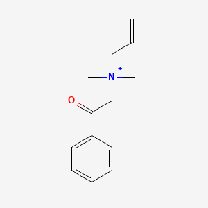 molecular formula C13H18NO+ B11601868 N,N-dimethyl-N-(2-oxo-2-phenylethyl)prop-2-en-1-aminium 