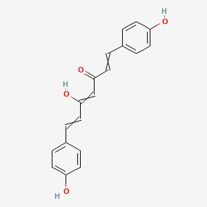 molecular formula C19H16O4 B1160198 1,4,6-庚三烯-3-酮，5-羟基-1,7-双(4-羟基苯基)- CAS No. 52328-96-8