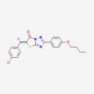 (5Z)-5-(4-bromobenzylidene)-2-(4-butoxyphenyl)[1,3]thiazolo[3,2-b][1,2,4]triazol-6(5H)-one