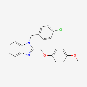 1-(4-chlorobenzyl)-2-[(4-methoxyphenoxy)methyl]-1H-benzimidazole