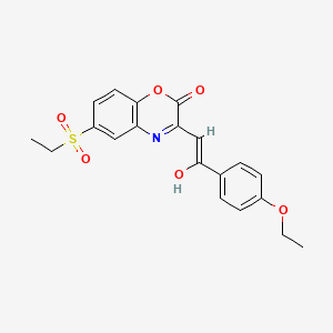 (3E)-3-[2-(4-ethoxyphenyl)-2-oxoethylidene]-6-(ethylsulfonyl)-3,4-dihydro-2H-1,4-benzoxazin-2-one