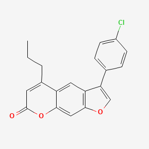 3-(4-chlorophenyl)-5-propyl-7H-furo[3,2-g]chromen-7-one