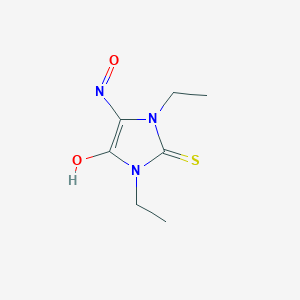 (5E)-1,3-diethyl-5-(hydroxyimino)-2-thioxoimidazolidin-4-one