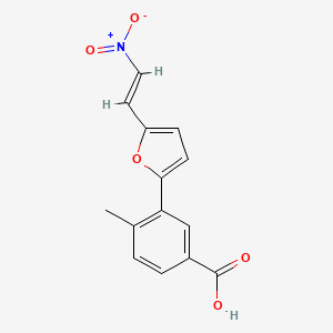 4-methyl-3-{5-[(E)-2-nitroethenyl]furan-2-yl}benzoic acid