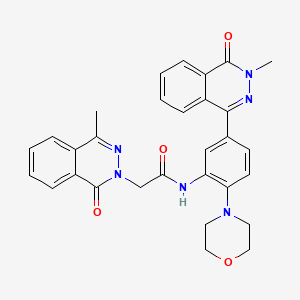 N-[5-(3-methyl-4-oxo-3,4-dihydrophthalazin-1-yl)-2-(morpholin-4-yl)phenyl]-2-(4-methyl-1-oxophthalazin-2(1H)-yl)acetamide