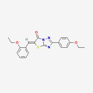 (5Z)-5-(2-ethoxybenzylidene)-2-(4-ethoxyphenyl)[1,3]thiazolo[3,2-b][1,2,4]triazol-6(5H)-one