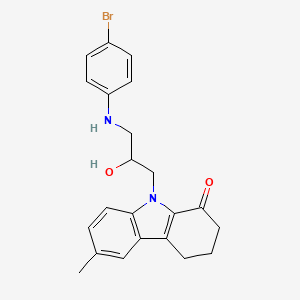 9-{3-[(4-bromophenyl)amino]-2-hydroxypropyl}-6-methyl-2,3,4,9-tetrahydro-1H-carbazol-1-one