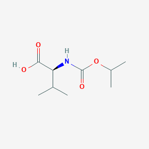 molecular formula C9H17NO4 B116027 异丙氧羰基-l-缬氨酸 CAS No. 140923-27-9