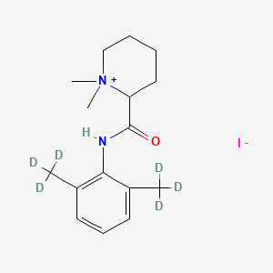 molecular formula C₁₆H₁₉D₆IN₂O B1160293 N-Methyl Mepivacaine-d6 