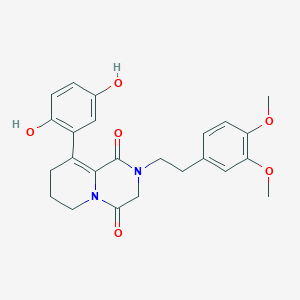 9-(2,5-dihydroxyphenyl)-2-[2-(3,4-dimethoxyphenyl)ethyl]-7,8-dihydro-2H-pyrido[1,2-a]pyrazine-1,4(3H,6H)-dione