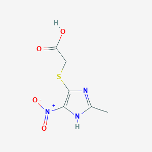 [(2-Methyl-4-nitro-1H-imidazol-5-yl)sulfanyl]acetic acid