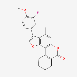 3-(3-fluoro-4-methoxyphenyl)-4-methyl-8,9,10,11-tetrahydro-7H-benzo[c]furo[2,3-f]chromen-7-one