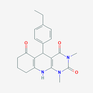 5-(4-ethylphenyl)-1,3-dimethyl-5,8,9,10-tetrahydropyrimido[4,5-b]quinoline-2,4,6(1H,3H,7H)-trione